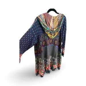 Johnny Was, Bohemian Design Shrug with Hood and Pockets